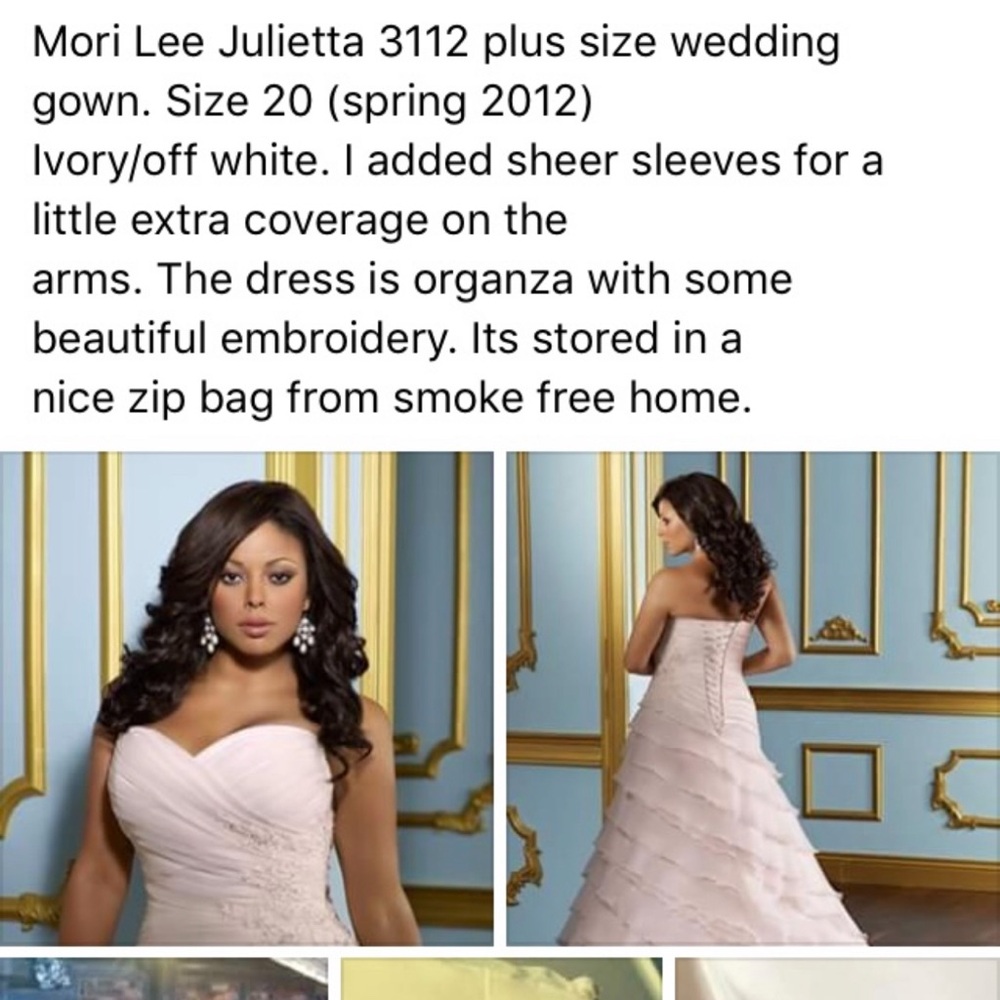 Plus size wedding dress